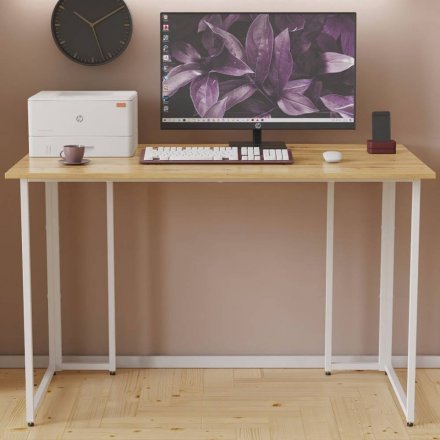 Комп'ютерний стіл Ferrum-decor Ханна 75x100x70 білий ДСП Дуб Артизан 32мм (FRD-106209) Комп'ютерний стіл Ferrum-decor Ханна 75x100x70 білий ДСП Дуб Артизан 32мм (FRD-106209)