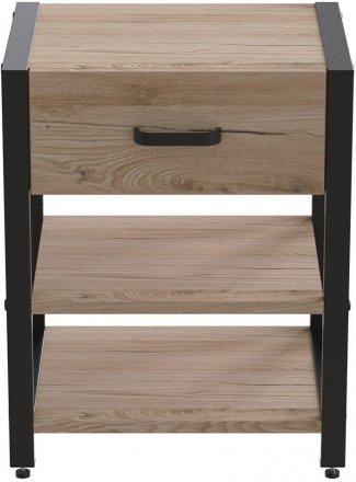 Тумба універсальна Ferrum-decor Вів'єн 1/2 50x41x40 чорний ДСП Дуб Сан-Марино 16мм (FRD-104122) Тумба універсальна Ferrum-decor Вів'єн 1/2 50x41x40 чорний ДСП Дуб Сан-Марино 16мм (FRD-104122)