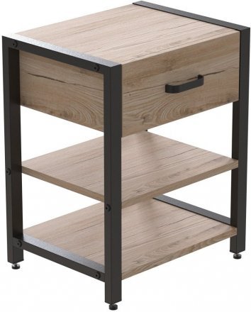 Тумба універсальна Ferrum-decor Вів'єн 1/2 50x41x40 чорний ДСП Дуб Сан-Марино 16мм (FRD-104122) Тумба універсальна Ferrum-decor Вів'єн 1/2 50x41x40 чорний ДСП Дуб Сан-Марино 16мм (FRD-104122)