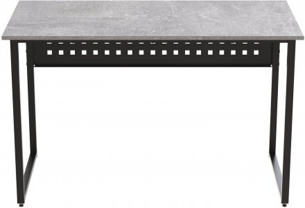 Стіл письмовий Майк Ferrum-decor 75x140x70 Чорний метал ДСП Бетон 16 мм (FRD-106537)