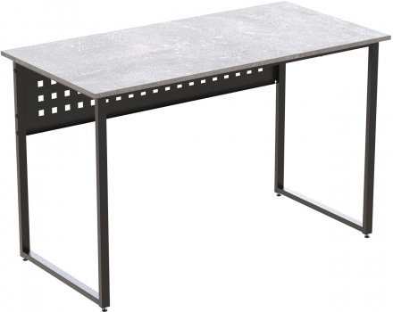 Стіл письмовий Майк Ferrum-decor 75x140x70 Чорний метал ДСП Бетон 16 мм (FRD-106537)