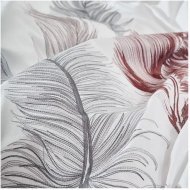 Постільна білизна сатин з вишивкою Iz beyaz білий євро svt-2000022294775