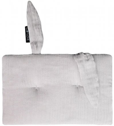 Подушка-кролик муслінова 20x30 см Ice Grey lullalove-7460