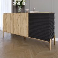 Комод закритий у вітальню на золотих металевих ніжках LION Грей 154x38x76,5 см Дуб Аппалачі/Асфальт (LION-041823) Комод закритий у вітальню на золотих металевих ніжках LION Грей 154x38x76,5 см Дуб Аппалачі/Асфальт (LION-041823)