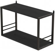 Книжкова полиця універсальна Ferrum-decor Стим 1 38x63x26 чорний ДСП Сосна Кембра 16мм (FRD-104090)