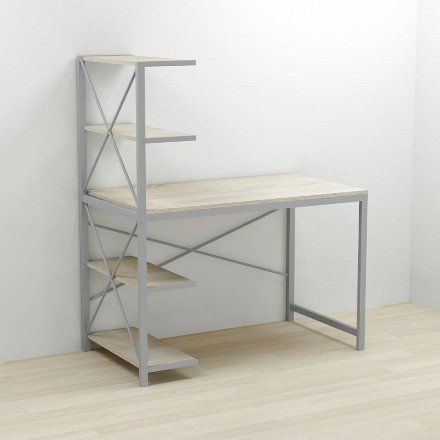 Комп'ютерний стіл Ferrum-decor Джек 75x120x60 Сірий ДСП Сонома (FRD-104396)