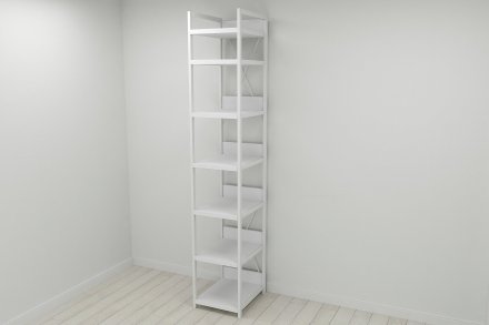Шафа Гардероб Уні секція 4 серії Конект Ferrum-decor 220x40x50см Білий метал ДСП Білий 32 мм (FRD-104555) Шафа Гардероб Уні секція 4 серії Конект Ferrum-decor 220x40x50см Білий метал ДСП Білий 32 мм (FRD-104555)