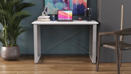 Письмовий стіл Ferrum-decor Драйв 750x1200x600 Сірий метал ДСП Біле 16 мм (FRD-103115) Письмовий стіл Ferrum-decor Драйв 750x1200x600 Сірий метал ДСП Біле 16 мм (FRD-103115)