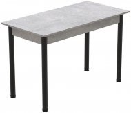 Стіл кухонний Ferrum-decor Беніта 75x120x80 Чорний ДСП Бетон 16мм (FRD-105572)