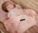 Подушка-кролик муслінова 20x30 см Powder Pink lullalove-7446
