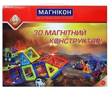 Магнитный конструктор 3-D Магникон, 66 дет. МК-66 Магнитный конструктор 3-D Магникон, 66 дет. МК-66