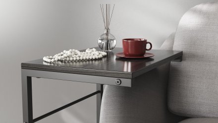 Столик Террі Ferrum-decor 650x440x330 Чорний метал ДСП Сосна Кембра 16 мм (FRD-104650) Столик Террі Ferrum-decor 650x440x330 Чорний метал ДСП Сосна Кембра 16 мм (FRD-104650)
