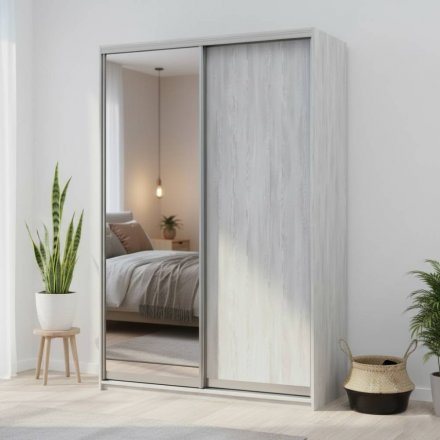 Шафа-купе Doros Сити Лайт Сосна Натти 1 ДСП / 1 дзеркало 150х60х225 (DRS-011965)