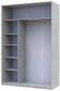 Шафа-купе Doros Сити Лайт Сосна Натти 1 ДСП / 1 дзеркало 150х60х225 (DRS-011965)