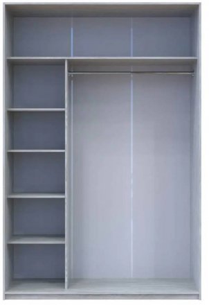 Шафа-купе Doros Сити Лайт Сосна Натти 1 ДСП / 1 дзеркало 150х60х225 (DRS-011965)