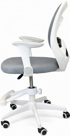 Крісло обертове дитяче з підставкою для ніг PERFECT KIDS PANDA GRAY Perfect Home Сірий (PFH-092110)