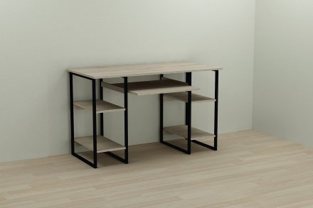 Письмовий стіл Ferrum-decor Тім 75x120x60 чорний ДСП Дуб Сонома 16мм (FRD-103951) Письмовий стіл Ferrum-decor Тім 75x120x60 чорний ДСП Дуб Сонома 16мм (FRD-103951)