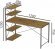 Комп'ютерний стіл Ferrum-decor Джек 75x120x60 Сірий ДСП Артизан (FRD-104398)
