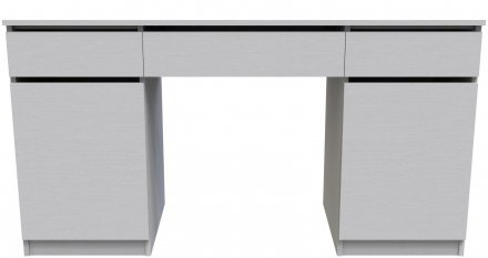 Стіл комп'ютерний Віто 2 Ferrum-decor 750x1400x500 ДСП Біле 16 мм (FRD-104830)