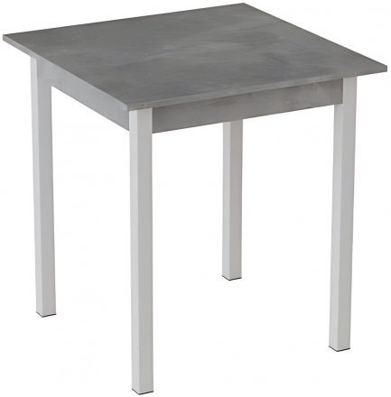 Стіл кухонний Ferrum-decor Дієго 75x70x70 Білий ДСП Бетон 16мм (FRD-105573)