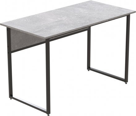 Стіл письмовий Коді Ferrum-decor 75x140x70 Чорний метал ДСП Бетон 16 мм (FRD-106609)
