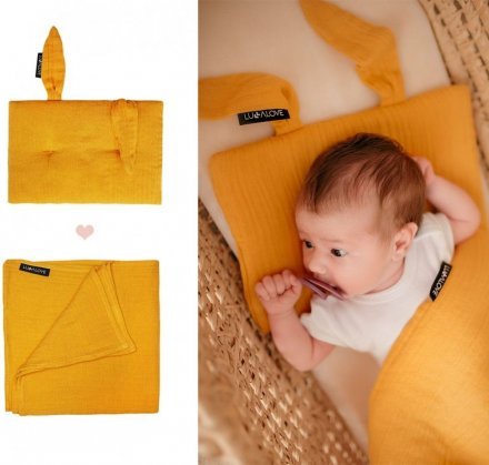 Подушка-кролик муслінова 20x30 см Mango lullalove-7477