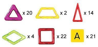 Магнитный конструктор 3-D Магникон, 83 дет. МК-83