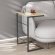 Столик приставний Террі Ferrum-decor 650x440x330 Чорний метал ДСП Дуб Сонома 16 мм (FRD-104651)