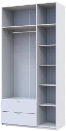 Шафа для одягу Doros Лукас Білий 3ДСП 120х50х240 DRS-011649 (80737796)