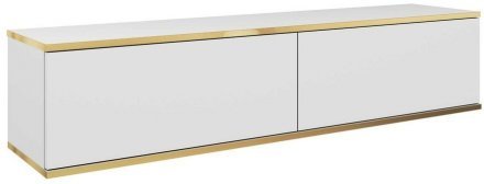 Тумба під телевізор навісна Perfect Home Оро / Oro 2-дверна RTV135 Білий (PFH-091349)