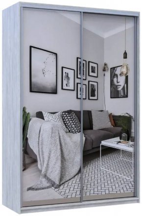 Шафа-купе Doros Сити Лайт Сосна Натти 2 Дзеркала 150х60х225 (DRS-011966)