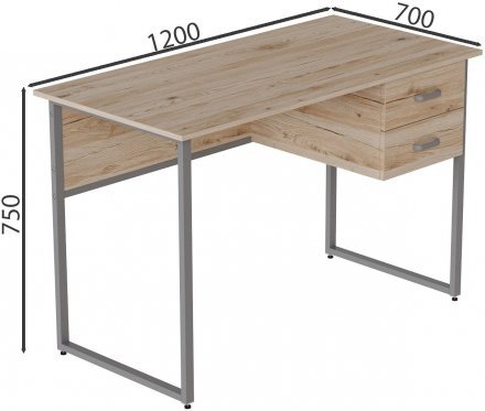 Комп'ютерний стіл Ferrum-decor Дакота 75x120x70 сірий ДСП Дуб Сан-Марино 16мм (FRD-102341) Комп'ютерний стіл Ferrum-decor Дакота 75x120x70 сірий ДСП Дуб Сан-Марино 16мм (FRD-102341)