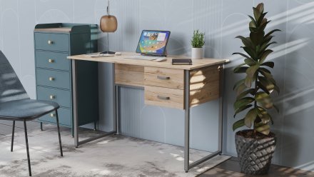 Комп'ютерний стіл Ferrum-decor Дакота 75x120x70 сірий ДСП Дуб Сан-Марино 16мм (FRD-102341) Комп'ютерний стіл Ferrum-decor Дакота 75x120x70 сірий ДСП Дуб Сан-Марино 16мм (FRD-102341)