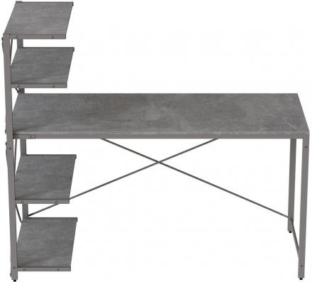 Комп'ютерний стіл Ferrum-decor Джек 75x120x60 Сірий ДСП Бетон (FRD-104399)