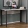 Стіл письмовий Курт Ferrum-decor 75x140x70 Чорний метал ДСП Бетон 16 мм (FRD-106645)