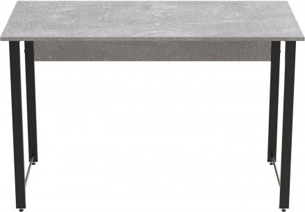 Стіл письмовий Курт Ferrum-decor 75x140x70 Чорний метал ДСП Бетон 16 мм (FRD-106645)