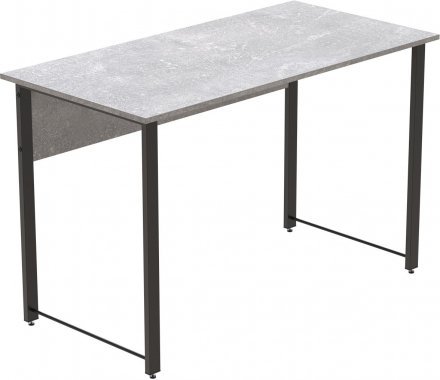 Стіл письмовий Курт Ferrum-decor 75x140x70 Чорний метал ДСП Бетон 16 мм (FRD-106645)