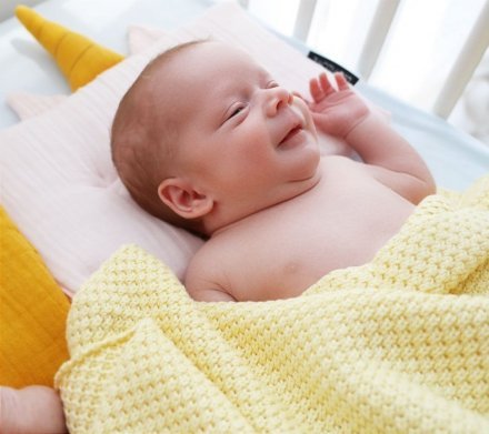 Подушка-єдиноріг муслінова 20x30 см Powder Pink lullalove-7521