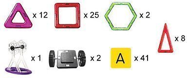 Магнитный конструктор 3-D Магникон, 98 дет. МК-98