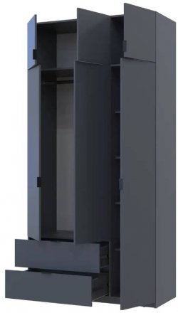 Шафа для одягу Doros Лукас Графіт 3ДСП 120х50х240 DRS-011650 (80737797) Шафа для одягу Doros Лукас Графіт 3ДСП 120х50х240 DRS-011650 (80737797)