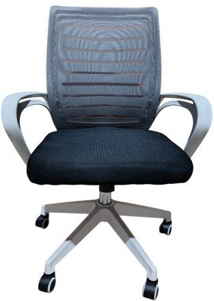 Крісло комп'ютерне з підлокітниками Perfect Home OC-618W Сірий (PFH-092056)
