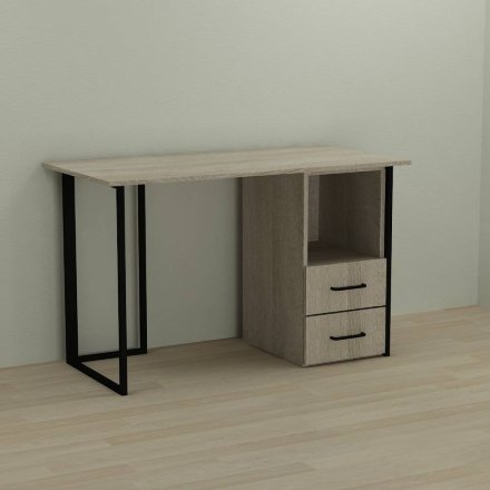 Письмовий стіл Ferrum-decor Отто 75x120x60 чорний ДСП Дуб Сонома 16мм (FRD-103572) Письмовий стіл Ferrum-decor Отто 75x120x60 чорний ДСП Дуб Сонома 16мм (FRD-103572)