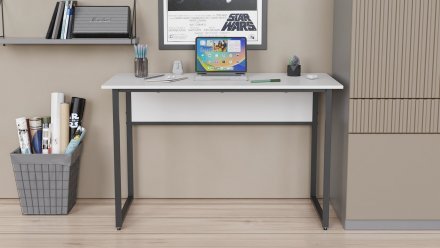 Письмовий стіл із ящиками Ferrum-decor Оскар 750x1400x600 метал Чорний ДСП Дуб Сан-Марино 16 мм (FRD-103235)
