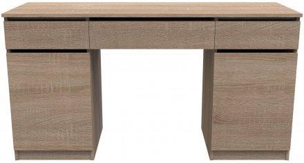 Стіл комп'ютерний Віто 2 Ferrum-decor 750x1400x500 ДСП Дуб Сонома 16 мм (FRD-104833)