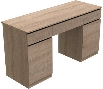 Стіл комп'ютерний Віто 2 Ferrum-decor 750x1400x500 ДСП Дуб Сонома 16 мм (FRD-104833)