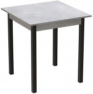 Стіл кухонний Ferrum-decor Дієго 75x70x70 Чорний ДСП Бетон 16мм (FRD-105575)
