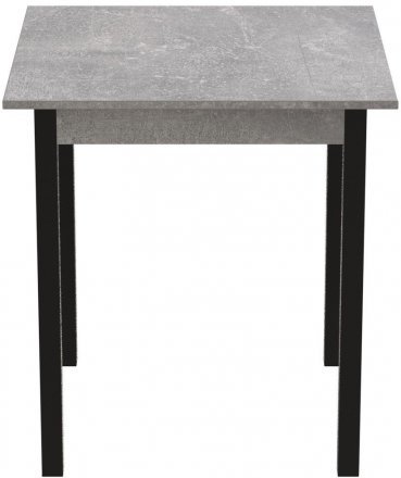 Стіл кухонний Ferrum-decor Дієго 75x70x70 Чорний ДСП Бетон 16мм (FRD-105575)
