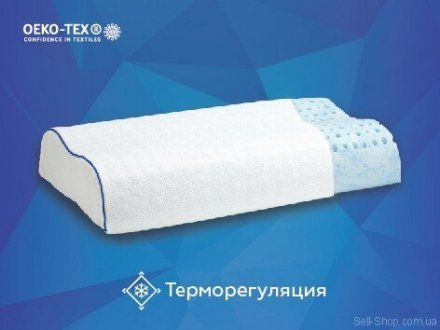 Подушка Едвайс Латекс Гель Контур 38х60х12 см Подушка Едвайс Латекс Гель Контур 38х60х12 см