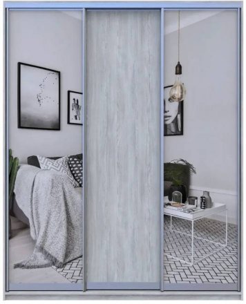 Шафа-купе Doros Сити Лайт Сосна Натти 1 ДСП / 2 дзеркала 180х60х225 (DRS-011968) Шафа-купе Doros Сити Лайт Сосна Натти 1 ДСП / 2 дзеркала 180х60х225 (DRS-011968)