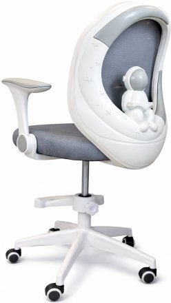 Крісло обертове дитяче з підставкою для ніг PERFECT KIDS ASTRONAUT GRAY Perfect Home Сірий (PFH-092113)